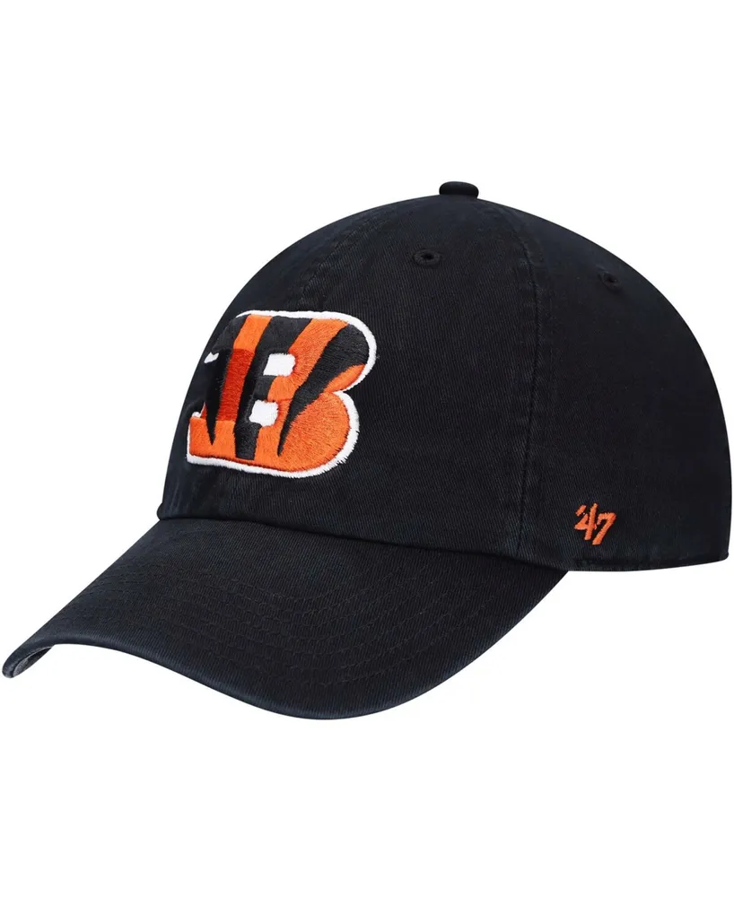 Boys Black Cincinnati Bengals Logo Clean Up Adjustable Hat