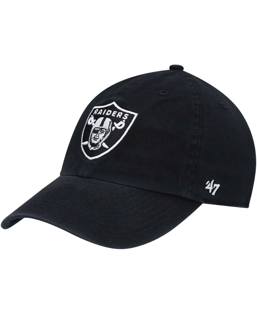 Preschool '47 Black Las Vegas Raiders Logo MVP Adjustable Hat