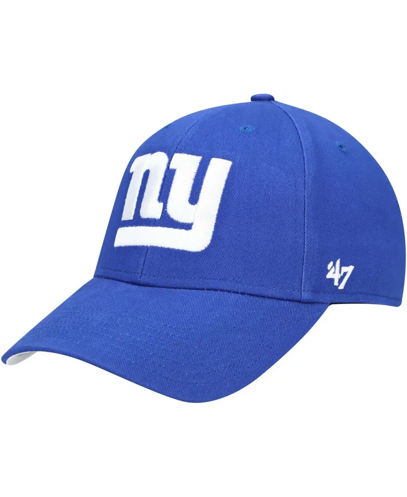 Boys Royal New York Giants Basic Mvp Adjustable Hat