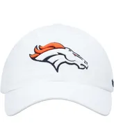 Men's White Denver Broncos Clean Up Adjustable Hat