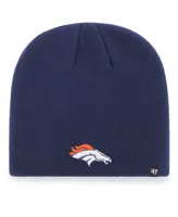 Men's Navy Denver Broncos Primary Logo Knit Beanie