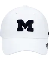 Women's White Michigan Wolverines Miata Clean Up Logo Adjustable Hat