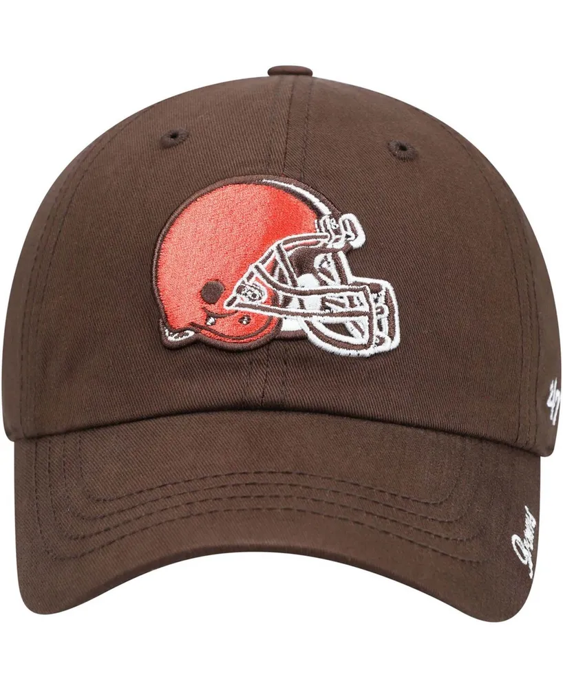 Women's Brown Cleveland Browns Miata Clean Up Primary Adjustable Hat