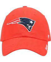 Women's Red New England Patriots Miata Clean Up Secondary Adjustable Hat