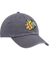 Men's Charcoal Chicago Blackhawks Clean Up Adjustable Hat