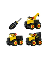 Stanley Jr. 28 Piece Take Apart Dot Trucks Set