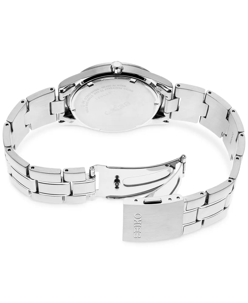 Seiko Men's Essentials Stainless Steel Bracelet Watch 38mm
