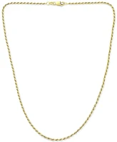 Giani Bernini Rope Link 20" Chain Necklace in 18k Gold-Plated Sterling Silver, Created for Macy's