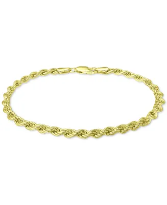Giani Bernini Rope Link Bracelet in 18k Gold-Plated Sterling Silver, Created for Macy's