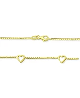 Giani Bernini Open Heart Chain Necklace, 16" + 2" extender, Created for Macy's