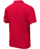 Men's Red Wisconsin Badgers Logo Santry Polo Shirt