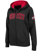 Women's Ohio State Buckeyes Arched Name Full-Zip Hoodie