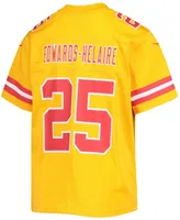 Big Boys Clyde Edwards-Helaire Gold-Tone Kansas City Chiefs Inverted Team Game Jersey - Gold