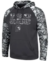 Men's Charcoal Usc Trojans Oht Military-Inspired Appreciation Digital Camo Pullover Hoodie