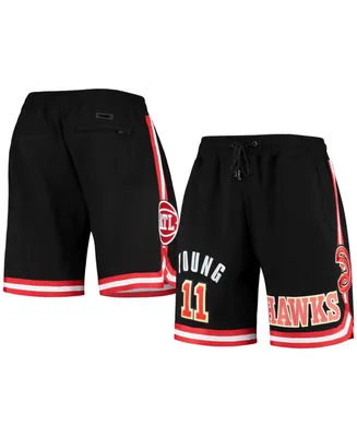 Men's Trae Young Black Atlanta Hawks Historic Logo Player Shorts