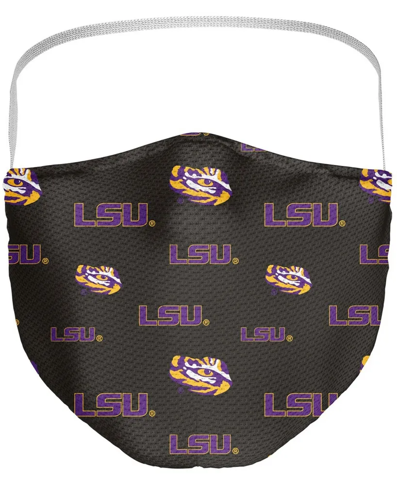 Multi Adult Lsu Tigers All Over Logo Face Covering 3-Pack