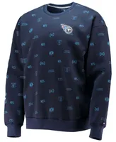 Men's Navy Tennessee Titans Reid Graphic Pullover Sweatshirt
