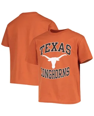 Big Boys Champion Texas Orange Longhorns Circling Team Jersey T-shirt