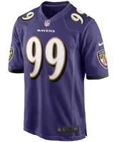 Men's Odafe Oweh Purple Baltimore Ravens 2021 Nfl Draft First Round Pick Game Jersey