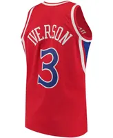Men's Allen Iverson Philadelphia 76ers Hardwood Classics Authentic Jersey