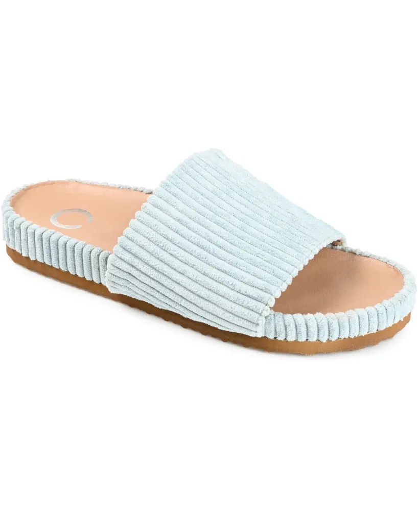 Journee Collection Women's Aveline Corduroy Slide Slippers