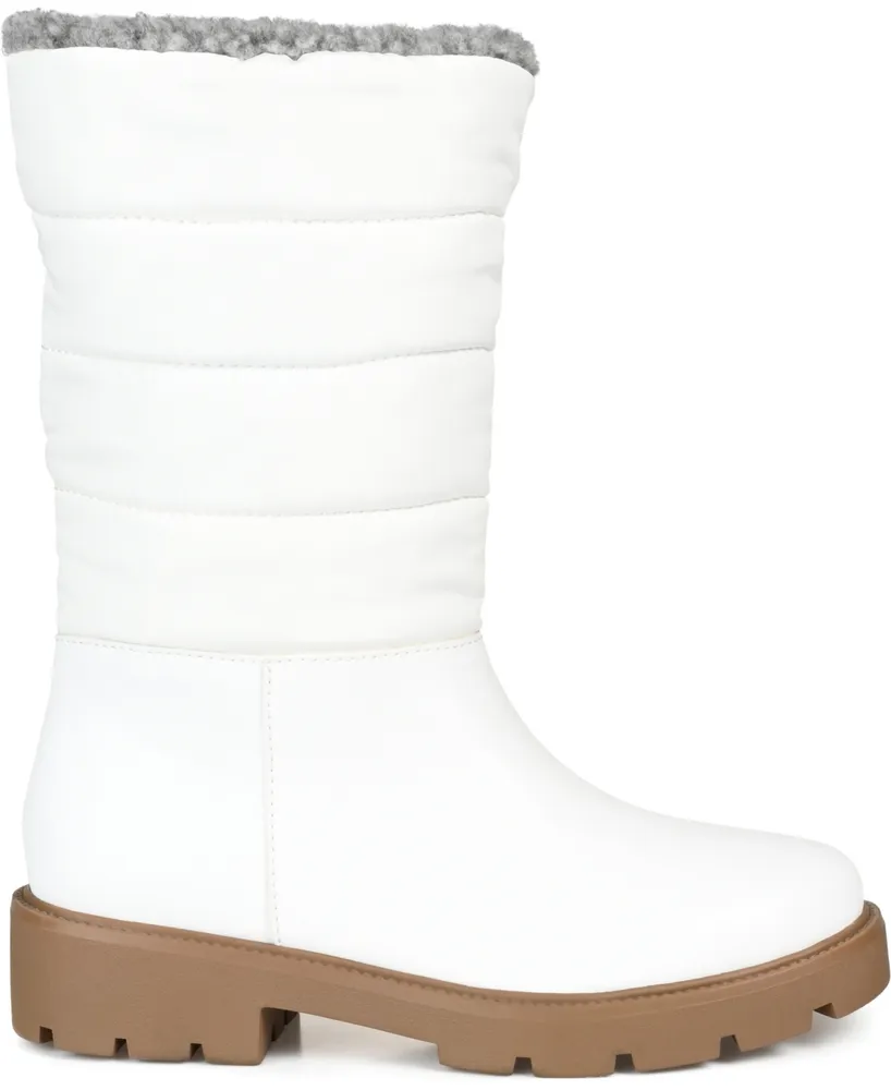 Journee Collection Women's Nadine Cold Weather Puffer Boots