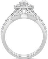 Diamond Pear Bridal Set (2 ct. t.w.) in 14k White Gold
