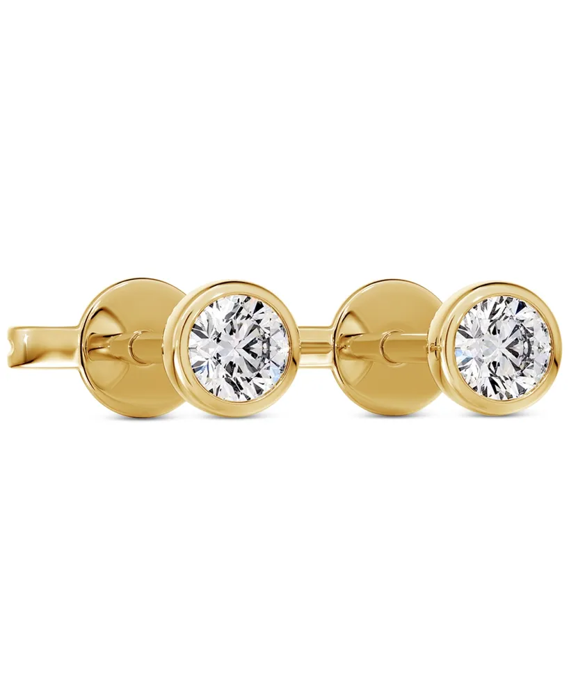 Portfolio by De Beers Forevermark Diamond Bezel Stud Earrings (1/5 ct. t.w.) in 14k Gold