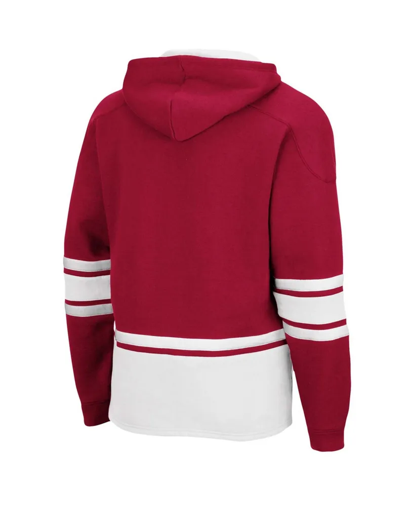 Men's Crimson Washington State Cougars Lace Up 3.0 Pullover Hoodie