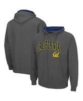 Men's Charcoal Cal Bears Arch Logo 3.0 Full-Zip Hoodie