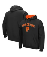 Men's Black Princeton Tigers Arch and Logo Pullover Hoodie