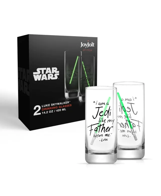 JoyJolt Star Wars Deco Dof Short Drinking Glass, 4 Piece - Macy's