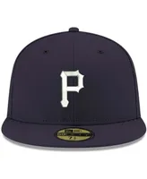 Men's Navy Pittsburgh Pirates Logo White 59FIFTY Fitted Hat