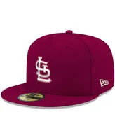 Men's Cardinal St. Louis Cardinals Logo White 59FIFTY Fitted Hat