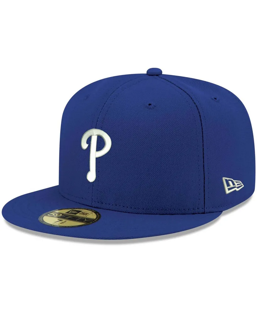 Men's Royal Philadelphia Phillies Logo White 59FIFTY Fitted Hat