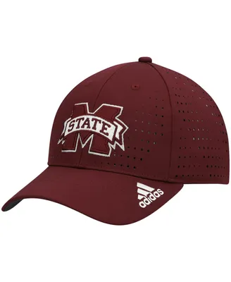 Men's Maroon Mississippi State Bulldogs 2021 Sideline Aeroready Adjustable Hat