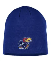 Men's Royal Kansas Jayhawks Ezdozit Knit Beanie