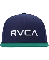 Men's Navy and Green Logo Twill Ii Snapback Hat