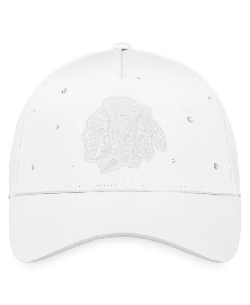 Women's White Chicago Blackhawks Winter Lights Trucker Snapback Hat