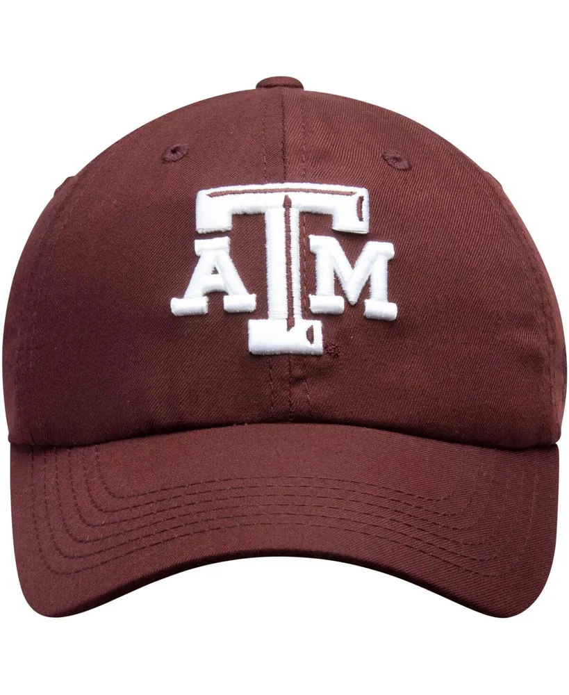 Men's Maroon Texas A M Aggies Primary Logo Staple Adjustable Hat
