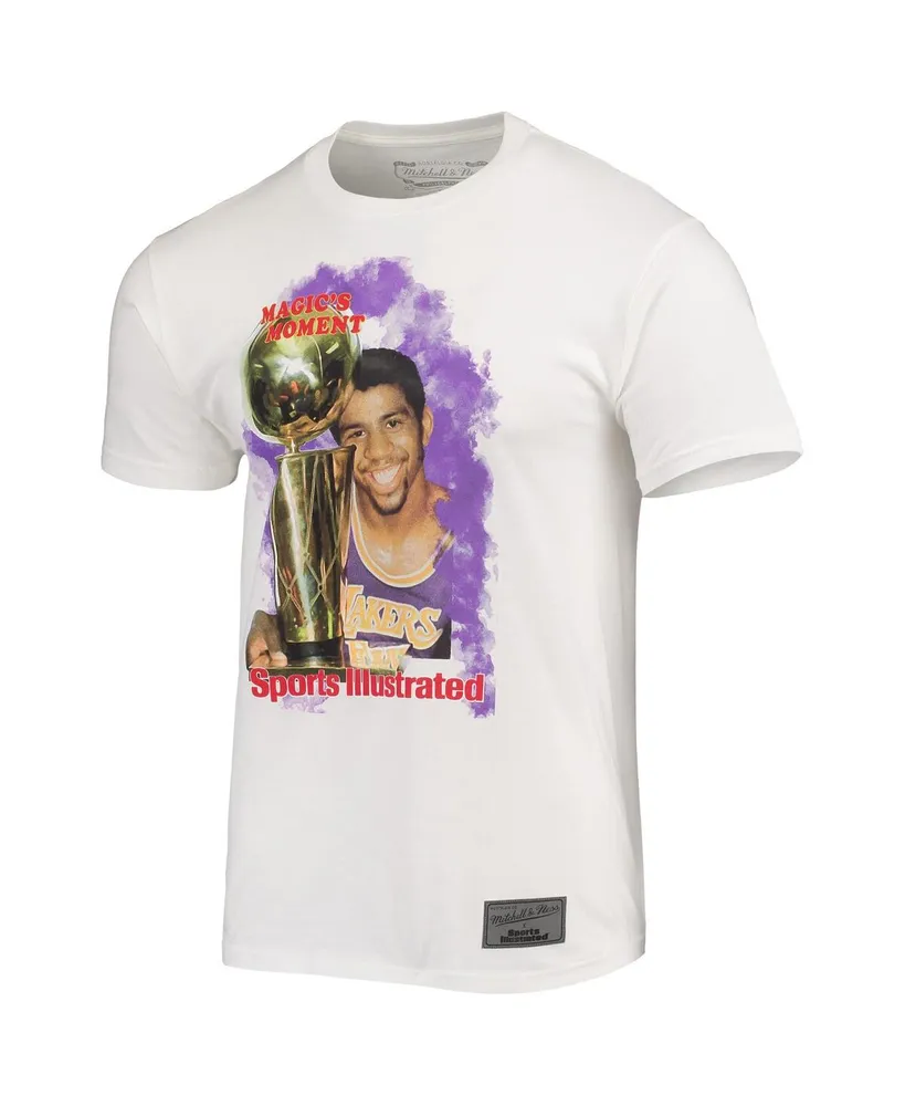 Men's x Sports Illustrated Magic Johnson White Los Angeles Lakers Player T-shirt