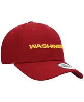 Boys Burgundy Washington Football Team Wordmark League 9FORTY Adjustable Hat