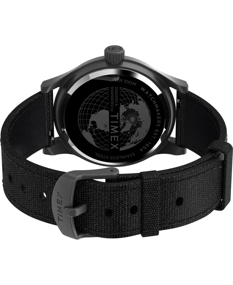 Timex Men's Expedition Sierra Black Fabric Strap Watch 41 mm