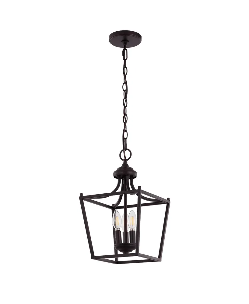 Camden -Light Iron Classic Midcentury Pendant Lantern