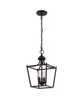 Camden -Light Iron Classic Midcentury Pendant Lantern