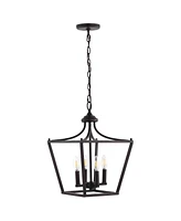 Camden -Light Iron Classic Midcentury Pendant Lantern
