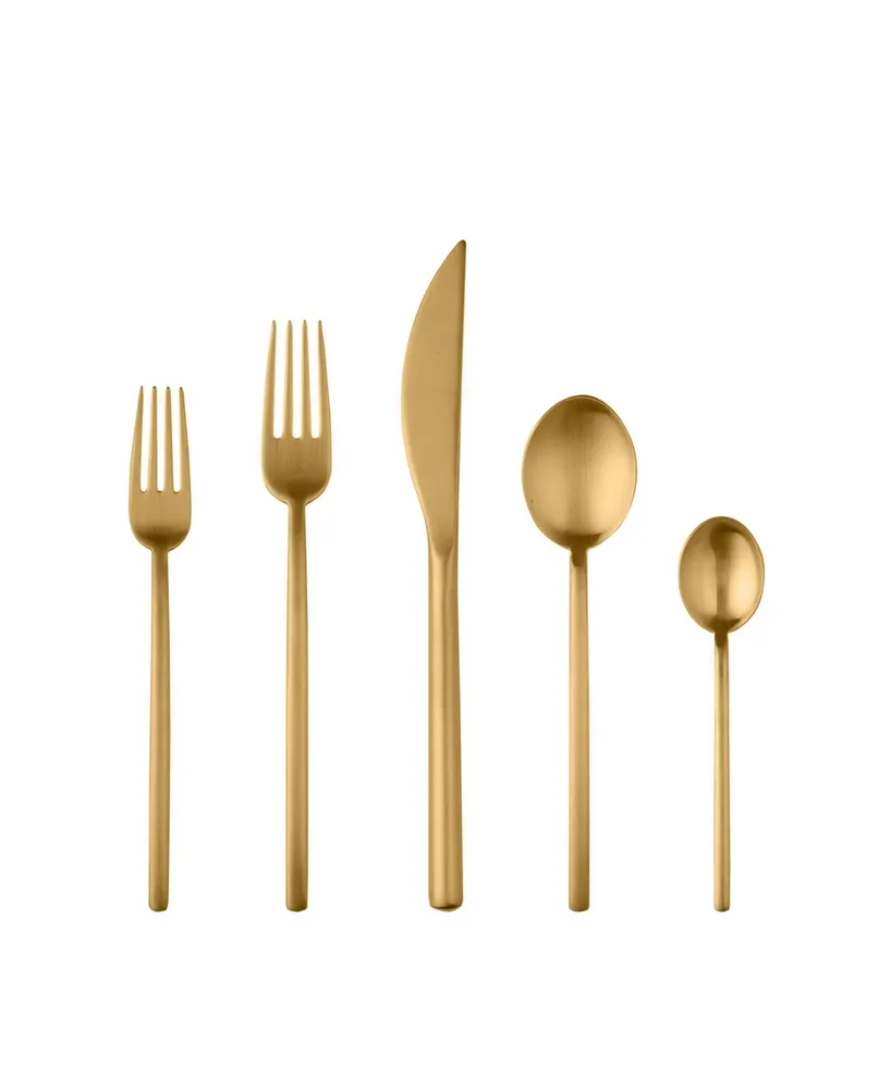 Due Ice Oro Flatware Set, 5 Piece