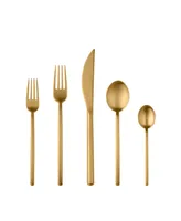 Due Ice Oro Flatware Set, 5 Piece - Gold