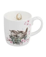 Royal Worcester Wrendale Feather Your Nest Mug, Set of 4