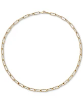 Paperclip Link 20" Chain Necklace in 10k Gold